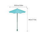 3-Pack Mini Plant Shade Umbrellas with Stakes | 26.5cm Garden Garden Plant Umbrella QXL Blue 44cm