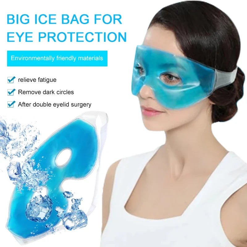 SADOER Cooling Gel Eye Mask – Cold & Warm Compress, Unisex Gel Eye Mask QXL