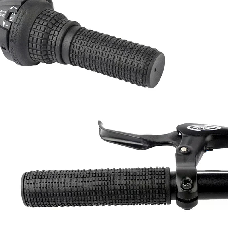 Non-Slip Rubber Mountain Bike Handlebar Grips | 1 Pair Bike Handlebar Grips QXL