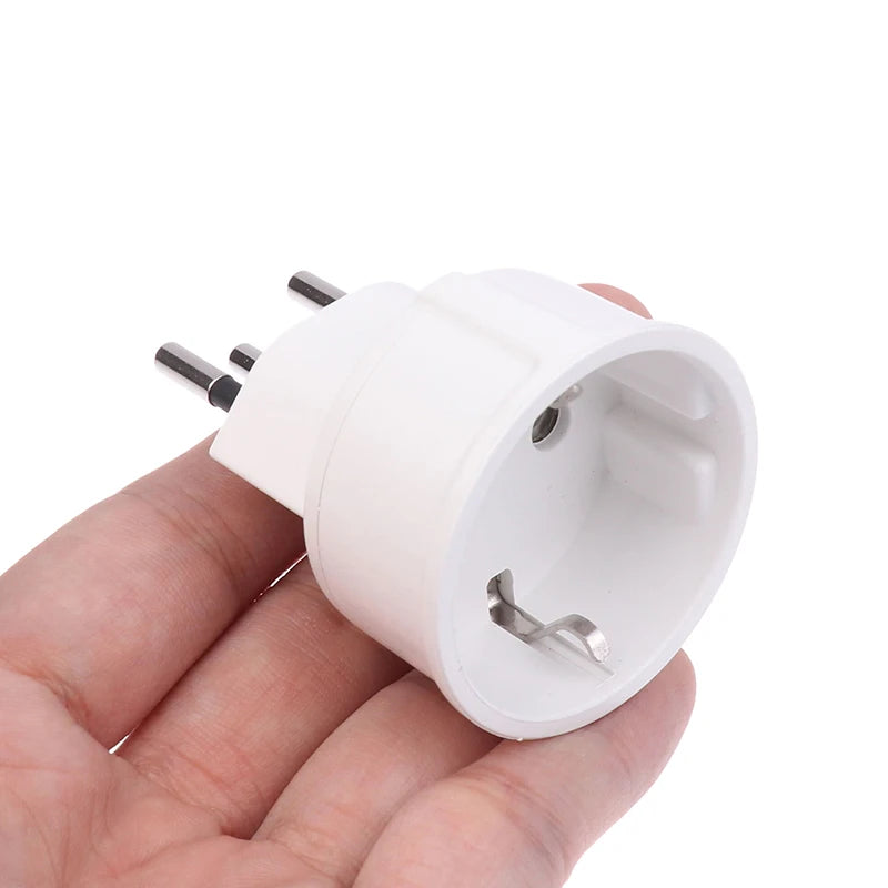 Swiss to French EU Plug Adapter | Type J 3-Pin Converter Plug Adapter QXL