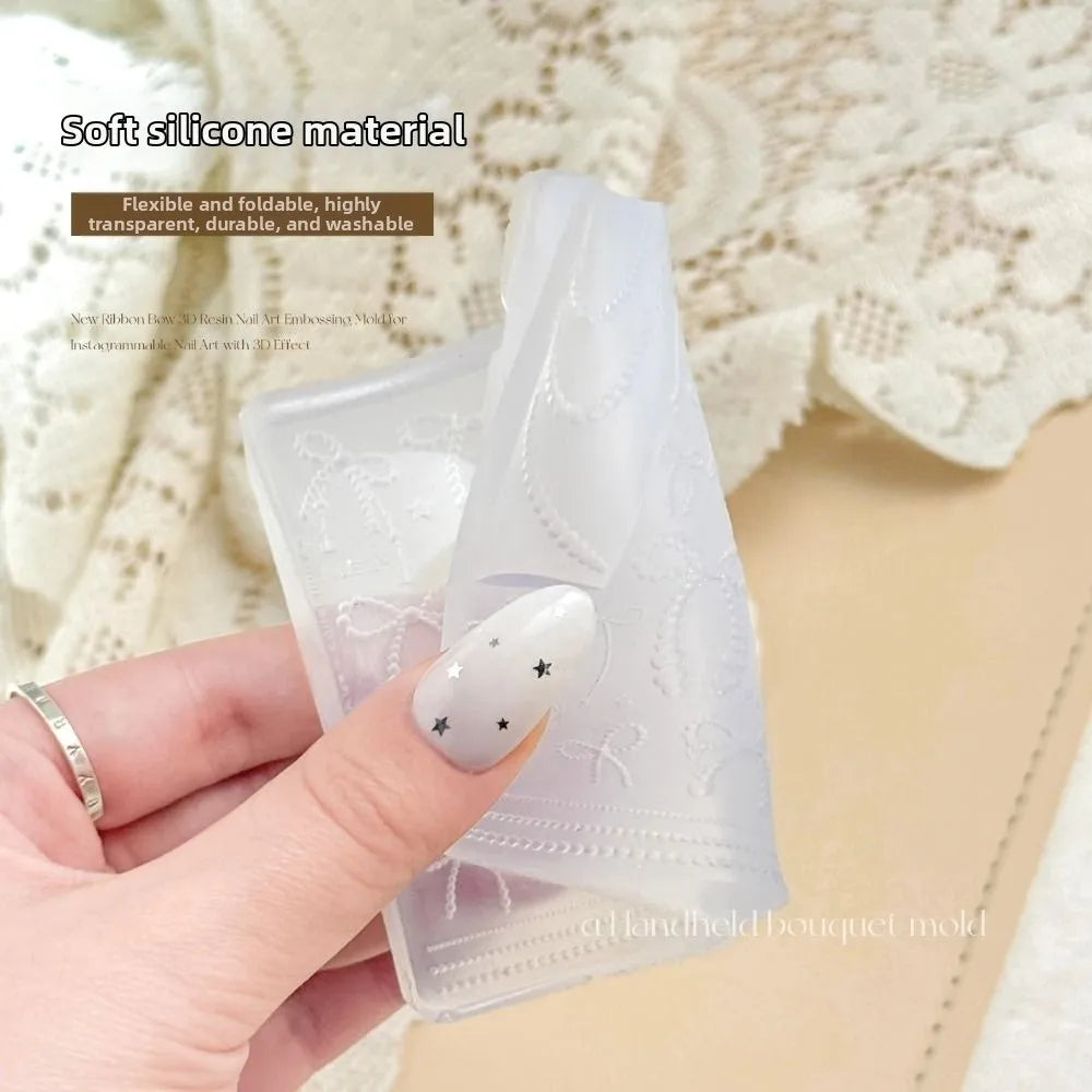 3D Bowknot Butterfly Silicone Nail Art Mold | DIY Manicure Nail Art Mold QXL