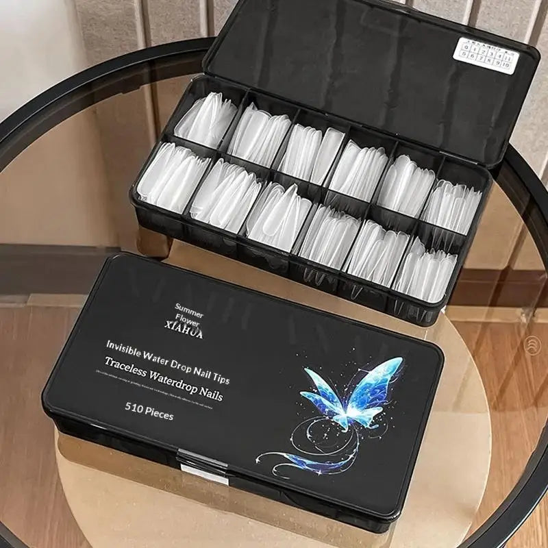 240/510-Pc Full Cover Press On Nail Tips | Home Salon Set Press On Nail Tips QXL