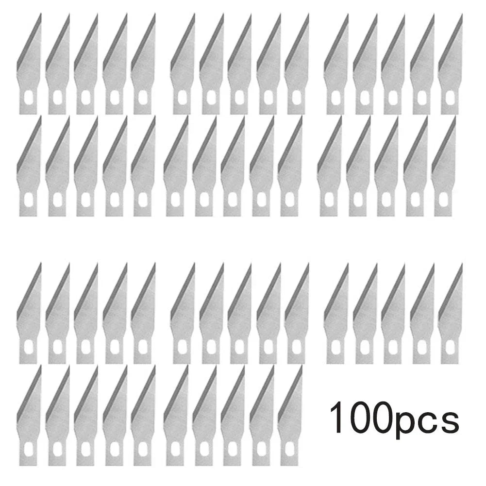100/50-Pack #11 Carbon Steel Wood Carving Craft Blades Carving Blade Set QXL 100pcs