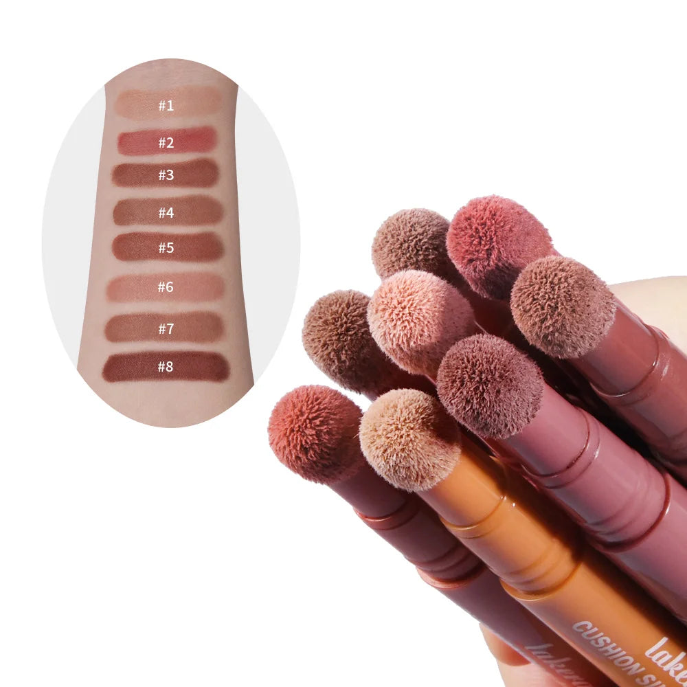 Lakerain 2-in-1 Air Cushion Lip Cream & Blush | Matte Waterproof Lip Cream Blush QXL