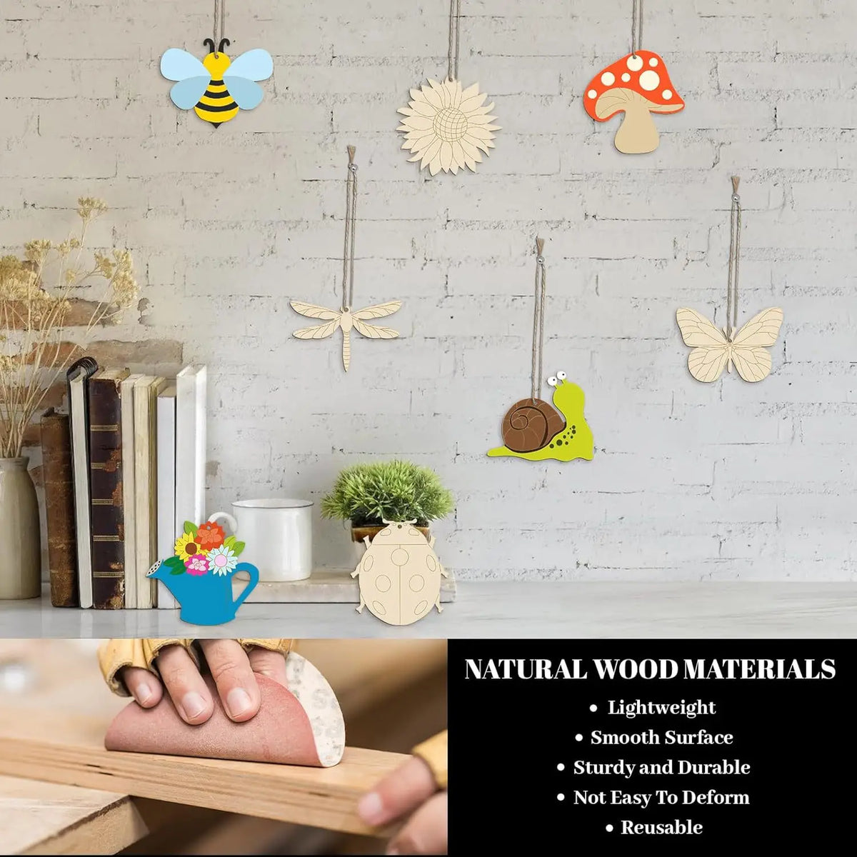 80-Piece Kids Wooden DIY Painting & Doodle Art Set Kids DIY Art Kit QXL