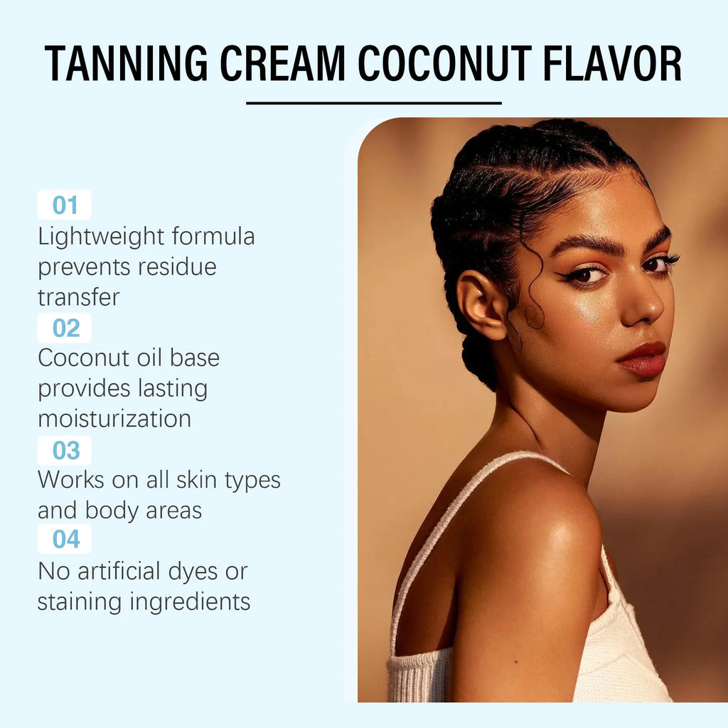 OceAura Coconut Mango Self Tanner Body Lotion | Gradual Bronzer Self Tanning Lotion QXL