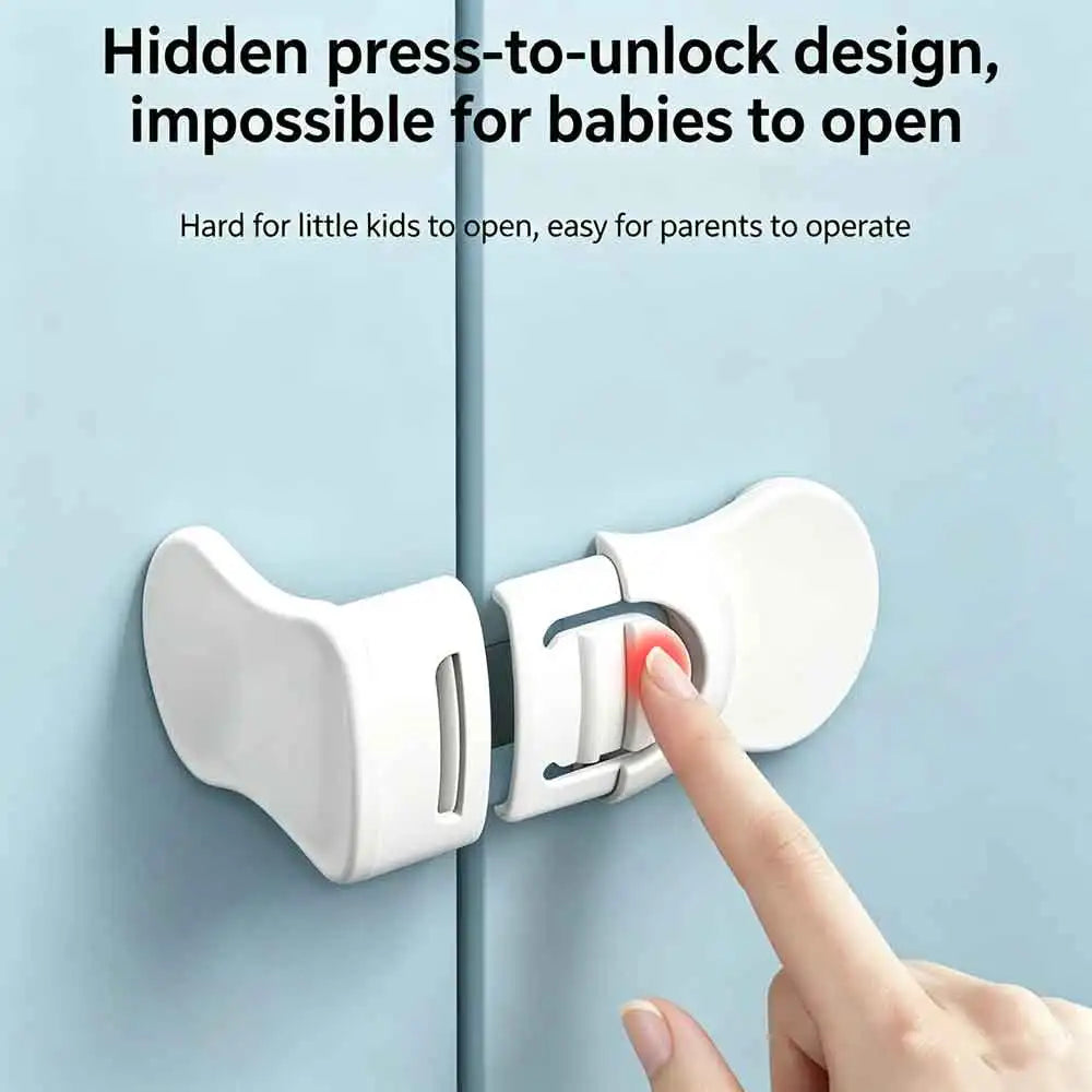 Childproof Cabinet & Drawer Safety Locks | Right-Angle Latch Baby Safety Lock QXL