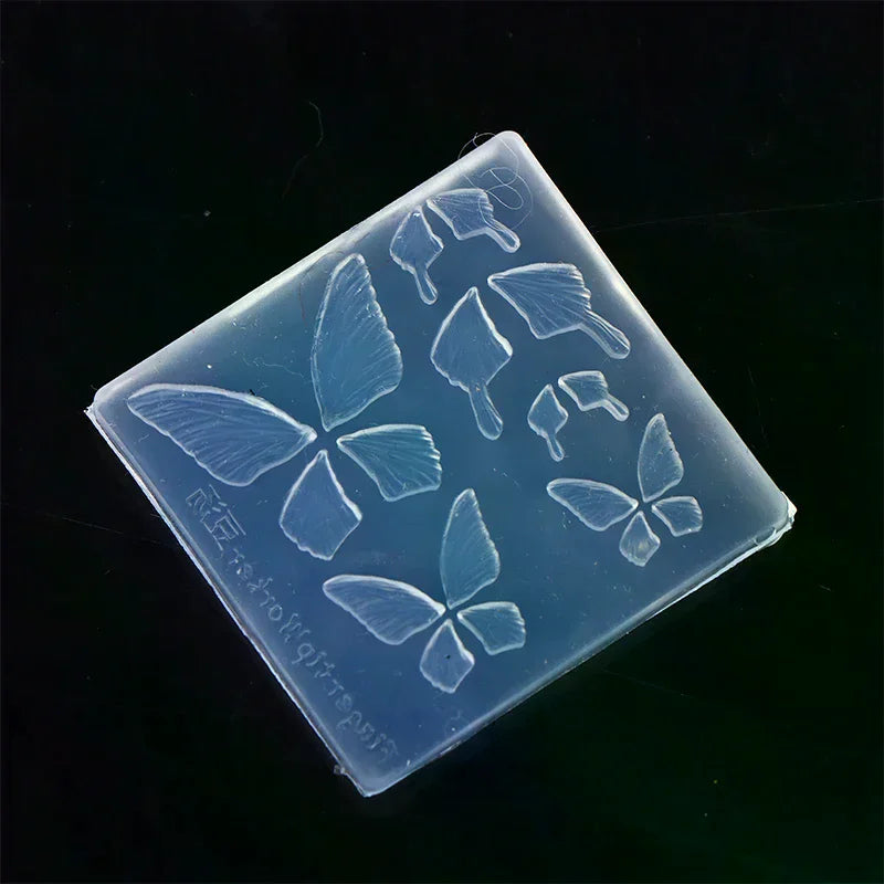 3D Butterfly Silicone Nail Mold | UV Gel Carving Stencil Silicone Nail Mold QXL