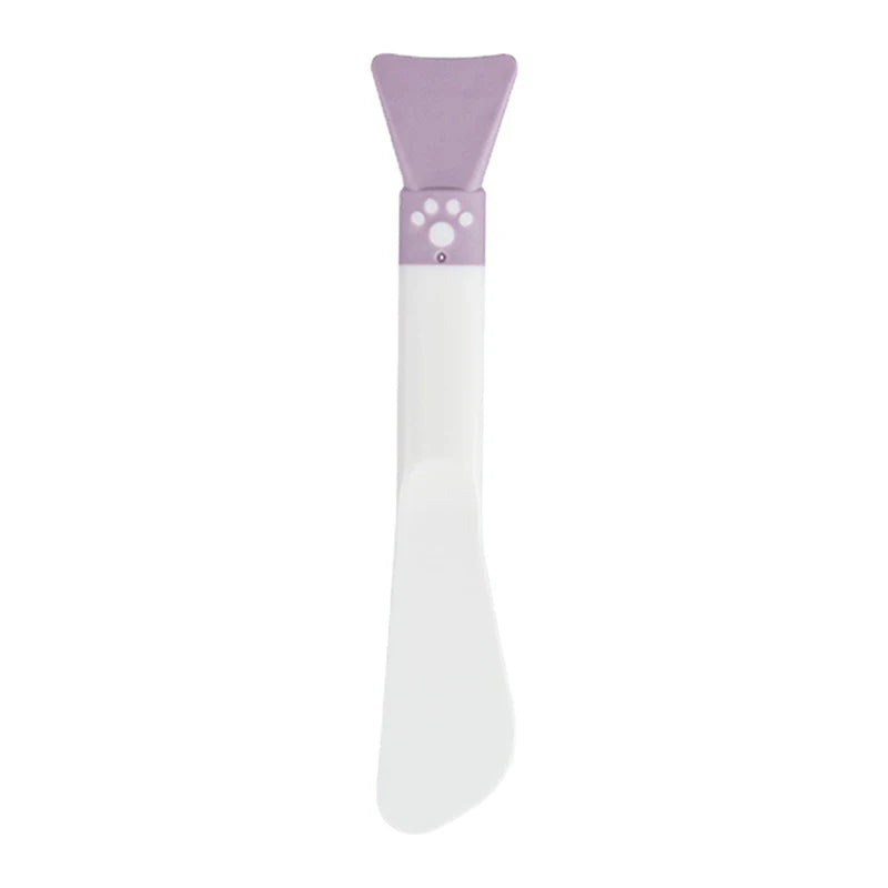 Double-Ended Silicone Face Mask Brush | Fan & Scraper Face Mask Brush QXL