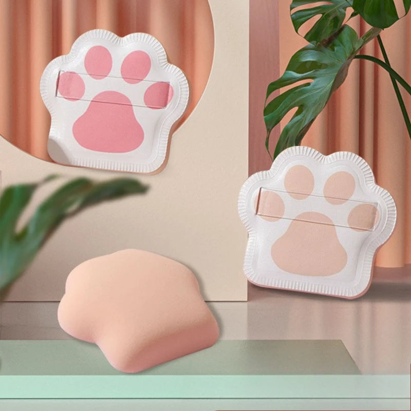 Cat Paw Makeup Sponge Puff | Powder & Foundation Blender Makeup Sponge Puff QXL