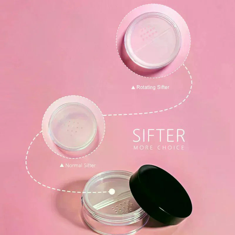 Rotating Sifter Loose Powder Jar 5–30g | Empty Refillable Loose Powder Jar QXL