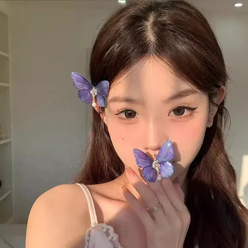 Butterfly Hair Clip | Korean Bow Hairpin for Women & Girls Butterfly Hair Clip QXL