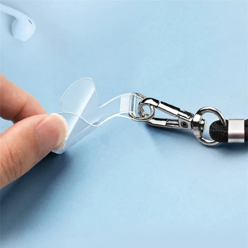Universal Clear TPU Phone Lanyard Patch & Detachable Strap Pad Phone Lanyard Patch QXL