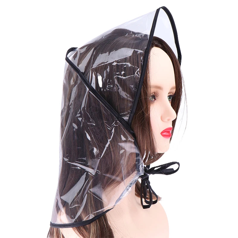 Clear Rain Bonnet Hat – Waterproof Hairstyle Protector Rain Bonnet Hat QXL