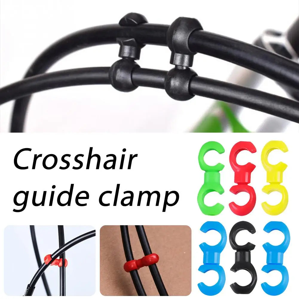 10-Pack 360° Rotatable Bicycle Cable Clips | Brake & Gear Line Bicycle Cable Clips QXL
