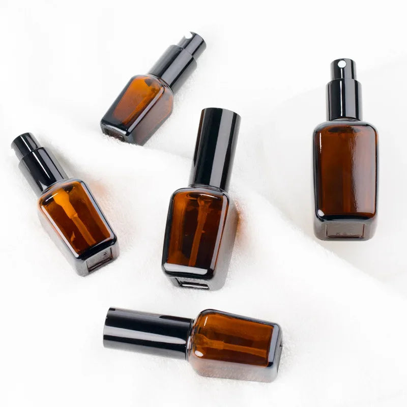 Brown Glass Perfume Spray Bottle 10–100ml | Refillable Atomizer Perfume Spray Bottle QXL