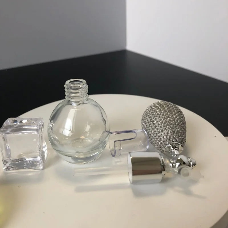 Balloon Glass Perfume Spray Bottle 8ml 10ml | Refillable Perfume Atomizer Bottle QXL