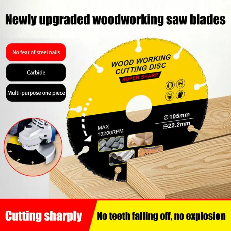Carbide Saw Blade Disc 105–125mm | Angle Grinder Wood Cutter Angle Grinder Saw Disc QXL