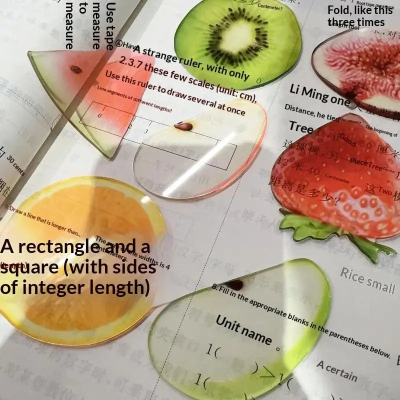 Acrylic Fruit Bookmark | Cute Novelty Reading & Gift Novelty Bookmark QXL