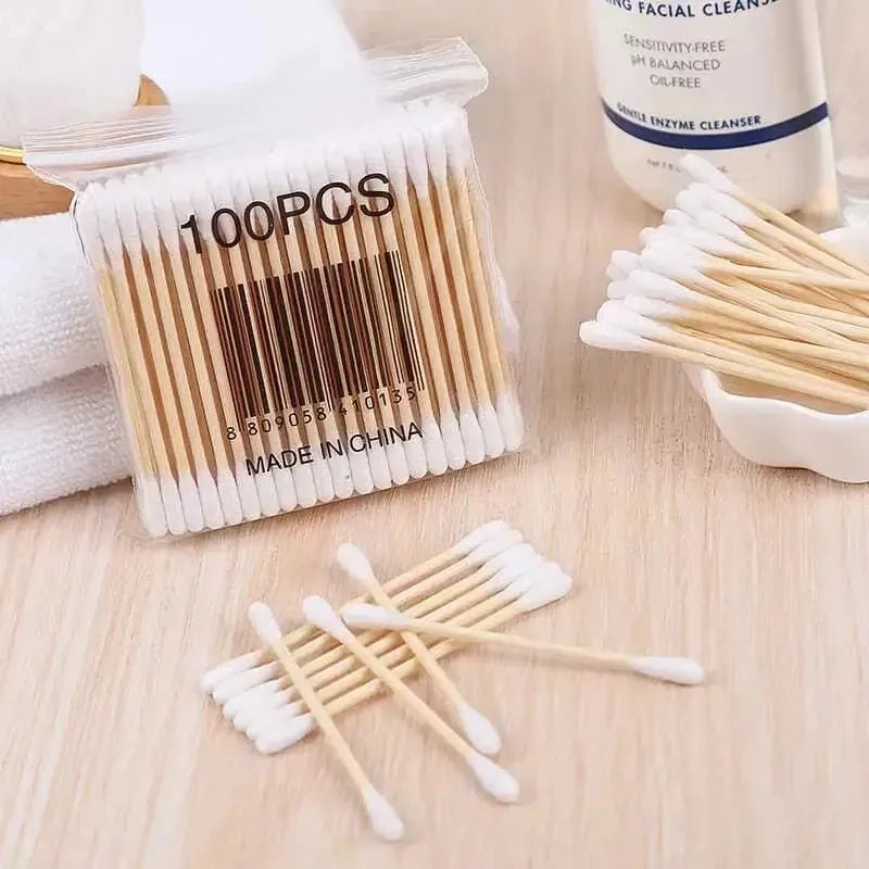 500-Pack Double-Ended Baby Cotton Swabs | 5 x 100 Pcs Baby Cotton Swabs QXL