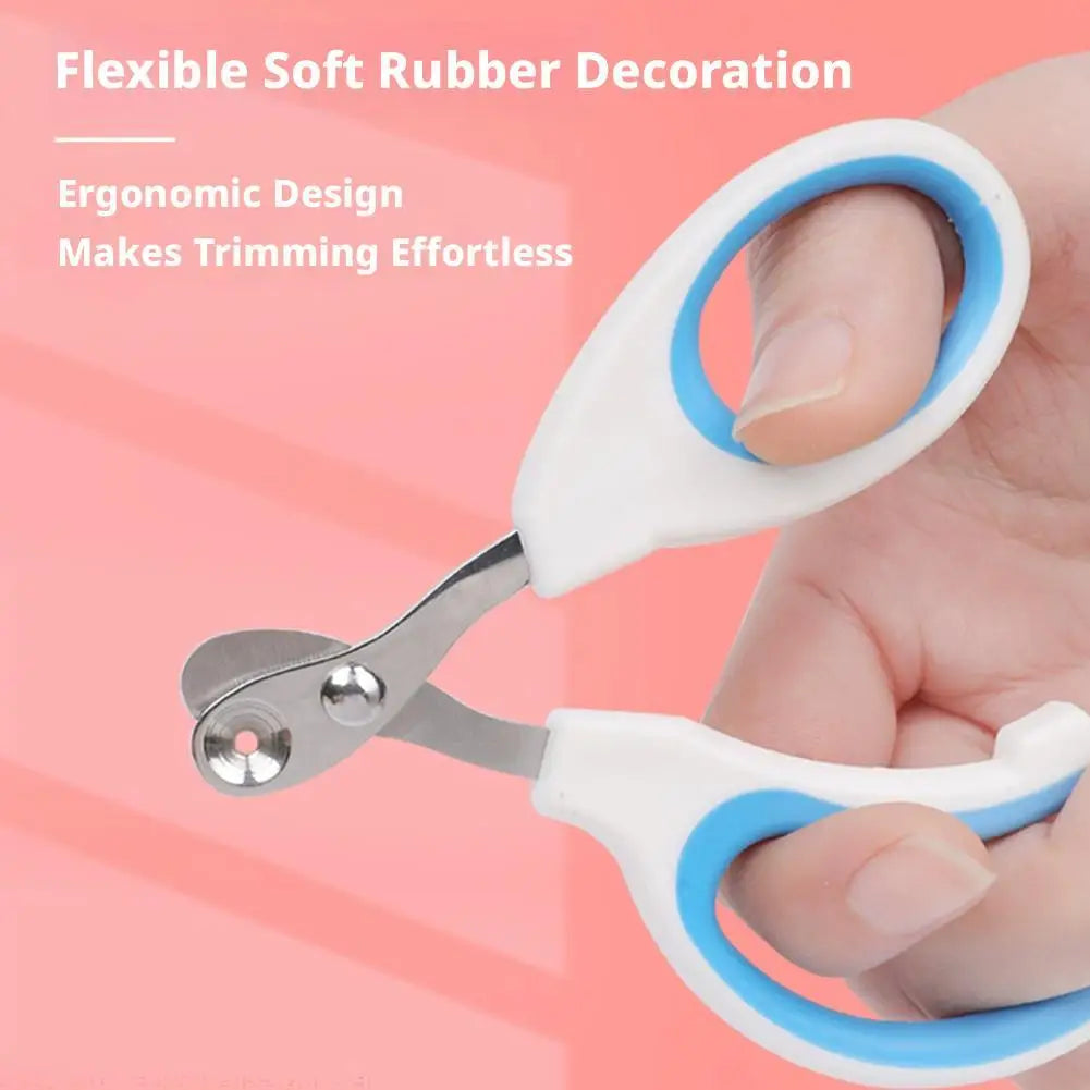 Pet Nail Scissors | Round-Hole Claw Trimmer for Cats & Dogs Pet Nail Trimmer QXL