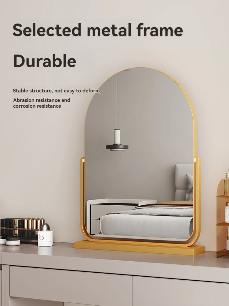 Large Arched Rotatable Vanity Mirror | HD Desktop Makeup Mirror Vanity Mirror QXL