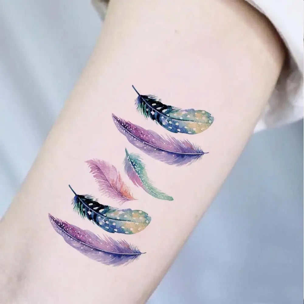 3D Butterfly Rose Temporary Tattoo Sticker | Waterproof Body Art Temporary Tattoo Sticker QXL