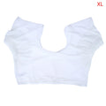 Reusable Underarm Sweat Pad Vest – Ultrathin Washable Underarm Sweat Vest QXL XL White