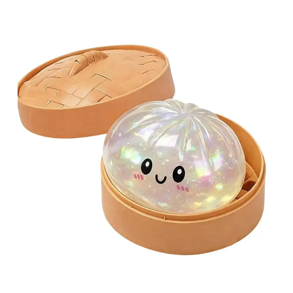 Squishy Dumpling Stress Toy | Soft Vinyl Sensory Squeeze Toy Squishy Fidget Toy QXL D