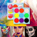 UV Face & Body Paint Palette | Luminous Water-Soluble Cream UV Body Paint Palette QXL 1