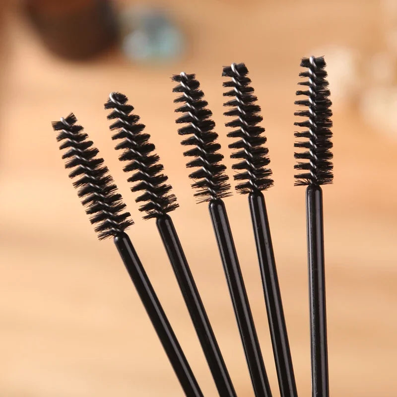 50-Pack Disposable Mascara Wands & Lash Extension Spoolie Brushes Mascara Wand Spoolie QXL
