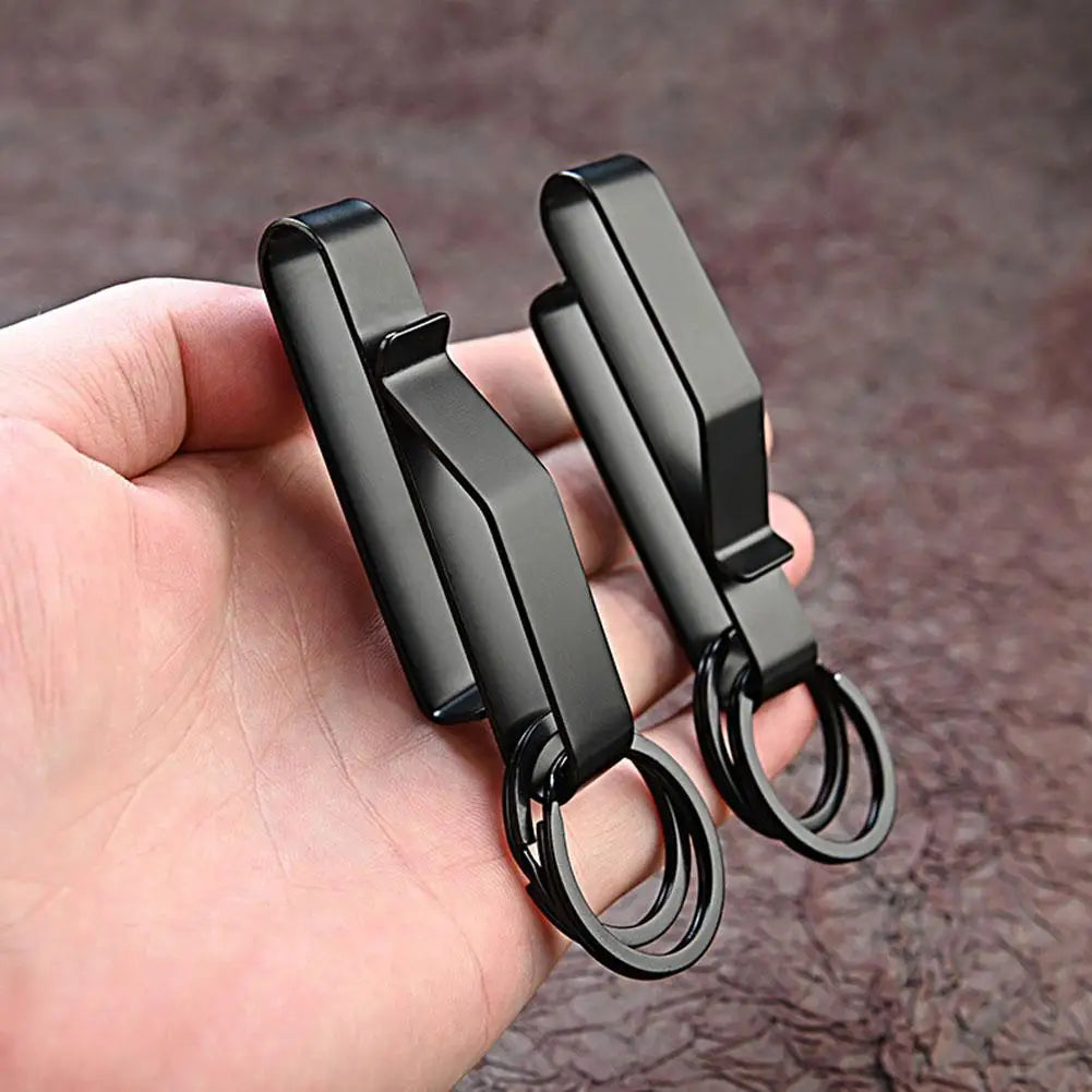 Steel Belt Hook Keychain Clip | Waist Key Holder Outdoor Belt Key Clip QXL