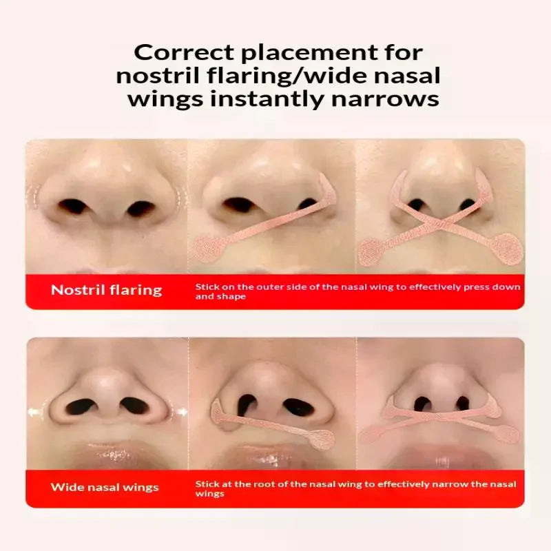 160-Pack Elastic Nose Wing Strips | Self-Adhesive Nasal Patches Nasal Wing Patches QXL