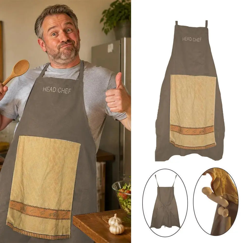 Funny Prank Chef Apron | Gag Gift for Men & Women Novelty Kitchen Apron QXL