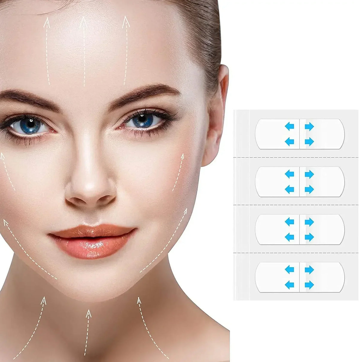 60-Pc Invisible Face Lifting Tape | Firm & Contour Skin Face Lifting Tape QXL