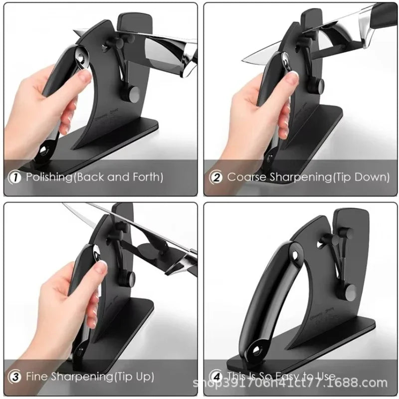 2-in-1 Professional Knife Sharpener & Honing System Knife Sharpener QXL