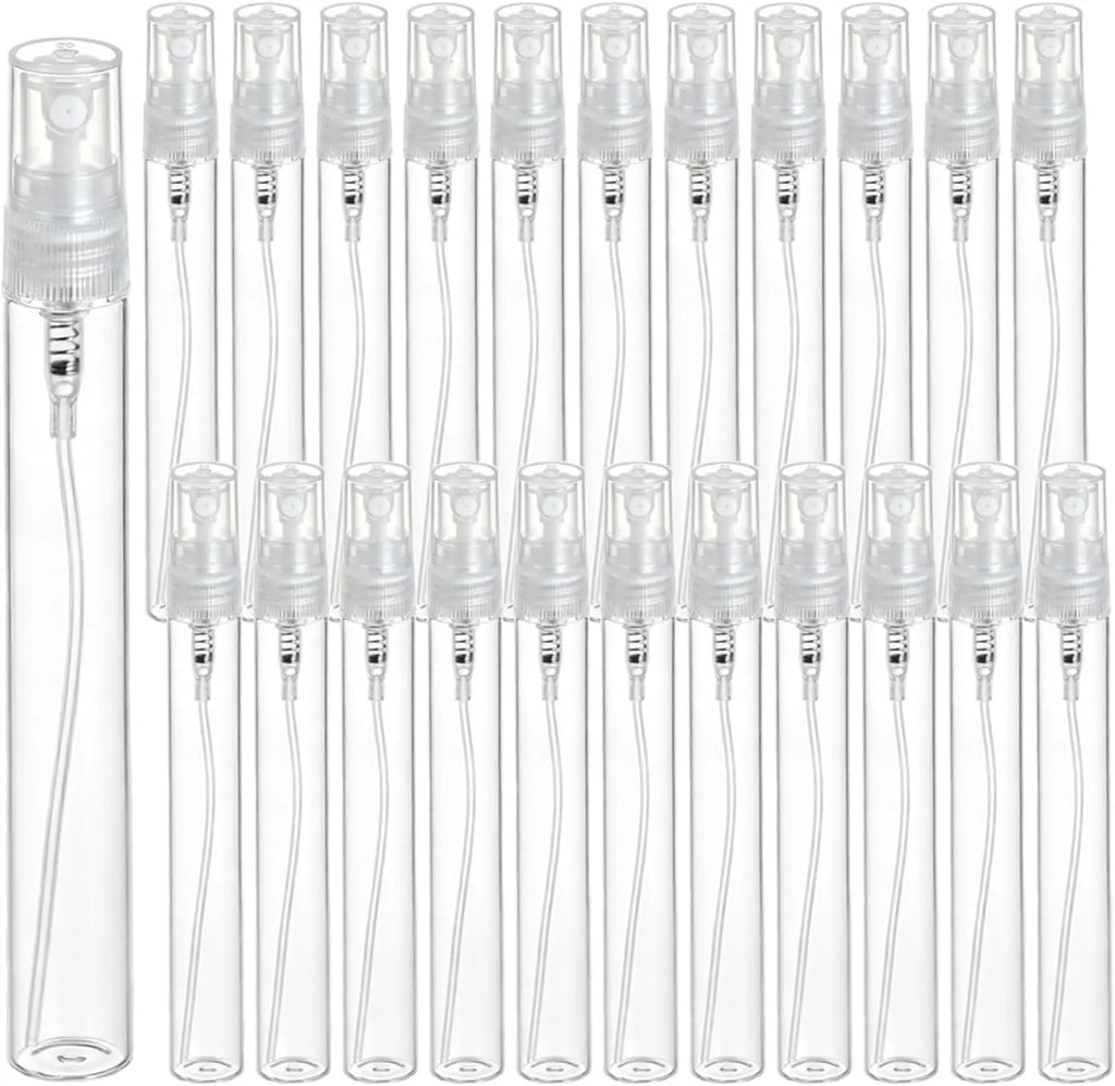 25-Pack Mini Refillable Spray Bottles 2ml 3ml 5ml Travel Set Travel Spray Bottles QXL Plastic 25pcs--2ml