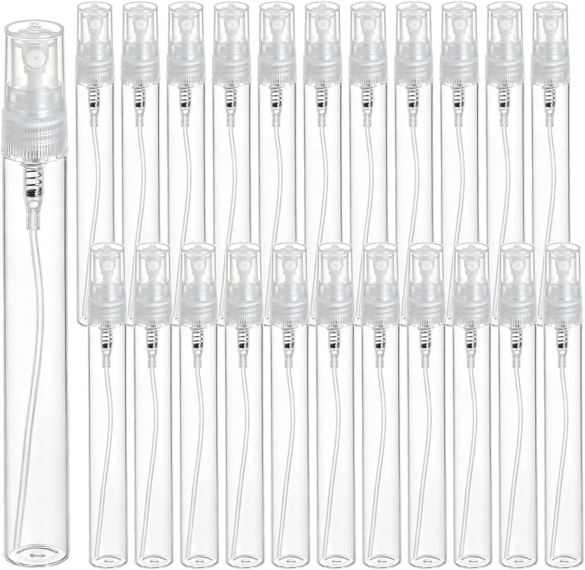 25-Pack Mini Refillable Spray Bottles 2ml 3ml 5ml Travel Set Travel Spray Bottles QXL Plastic 25pcs--2ml