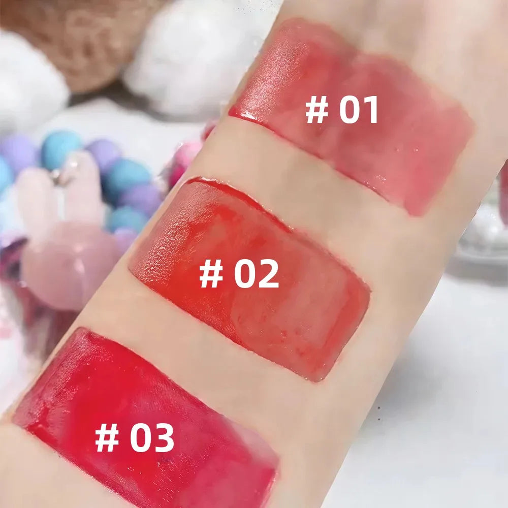 SAM SUGAR Rabbit Keychain Lip Gloss – Mirror Glaze & Moisturizing Keychain Lip Gloss QXL