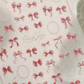 5D Bow Tie Butterfly Nail Art Stickers | Pearl Rhinestone Decals Nail Art Stickers QXL TS4092