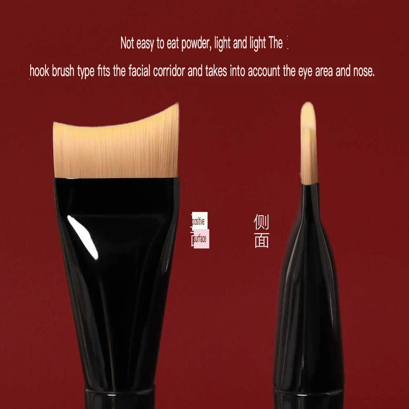 H78 Flat Head Foundation & Arc Mask Brush | Smooth Finish Foundation Makeup Brush QXL