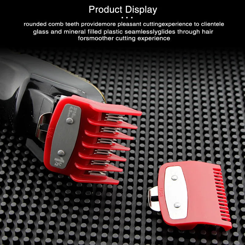 Color-Coded Hair Clipper Guide Combs | Barber Limit Comb Set Clipper Guide Combs QXL