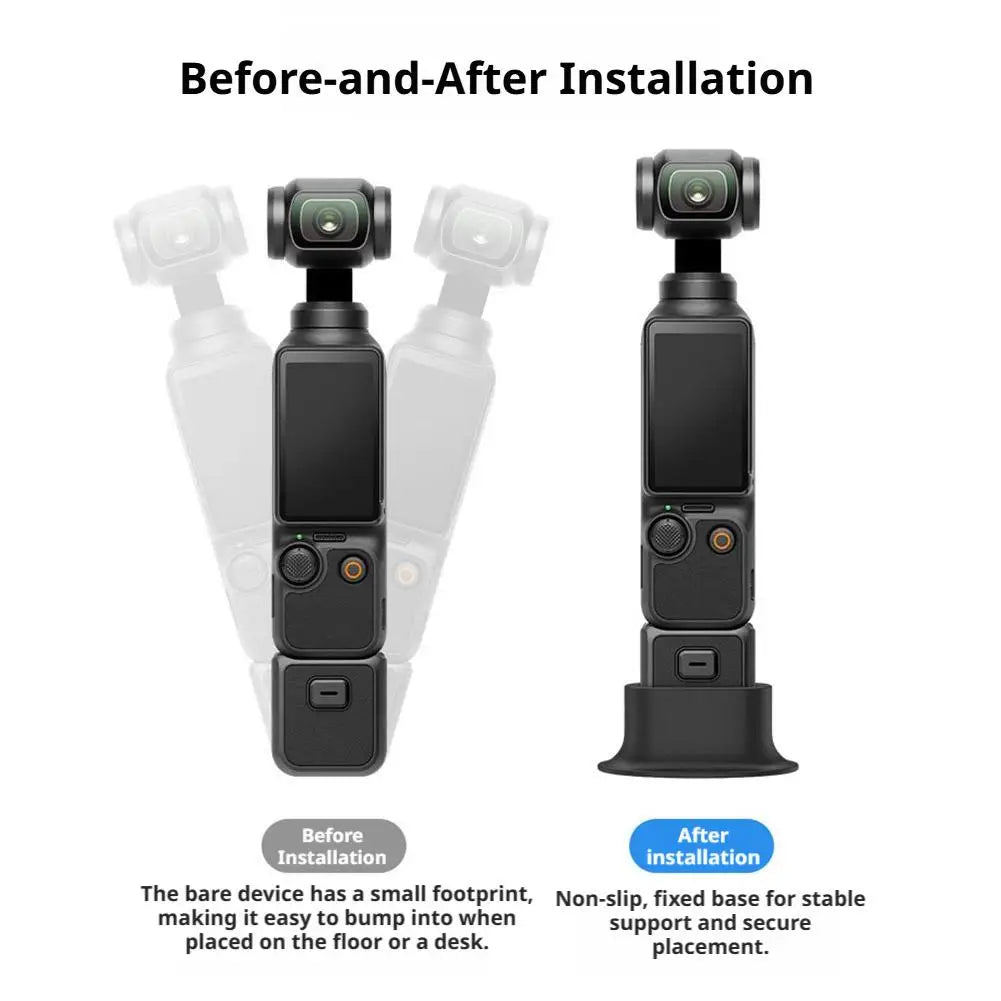 Silicone Anti-Slip Base for DJI Osmo Pocket 4 | Expansion Bracket Camera Silicone Base QXL
