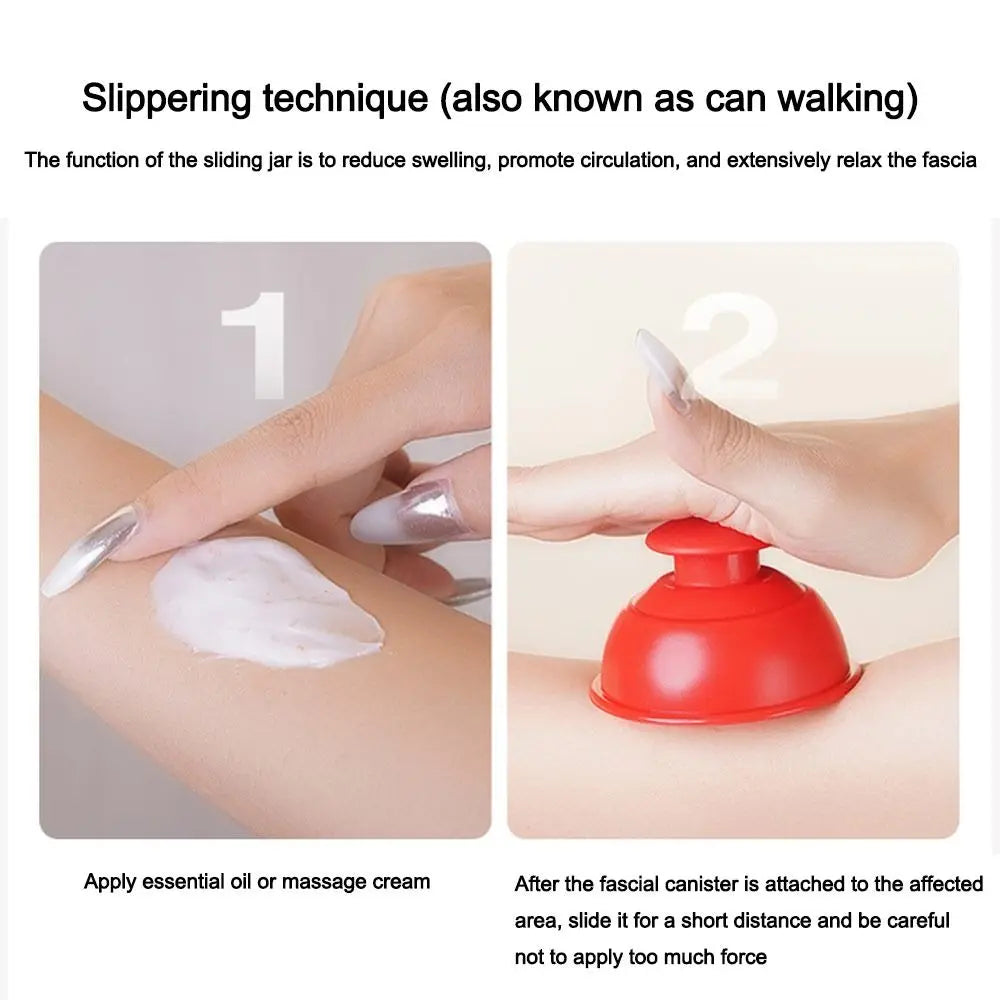 Portable Silicone Cupping Cup | Face & Body Massage Silicone Cupping Cup QXL