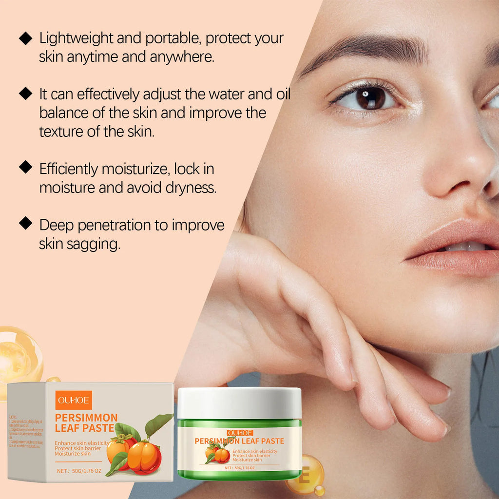 OUHOE Persimmon Leaf Face Cream | Brightening Anti-Aging 50g Anti-Aging Face Cream QXL