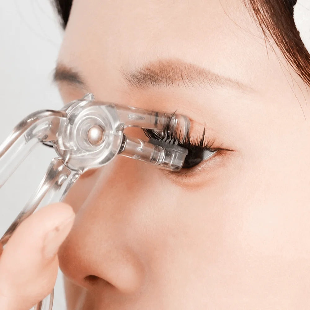 Wide-Angle Eyelash Curler | Long-Lasting One-Clip Lash Tool Eyelash Curler QXL