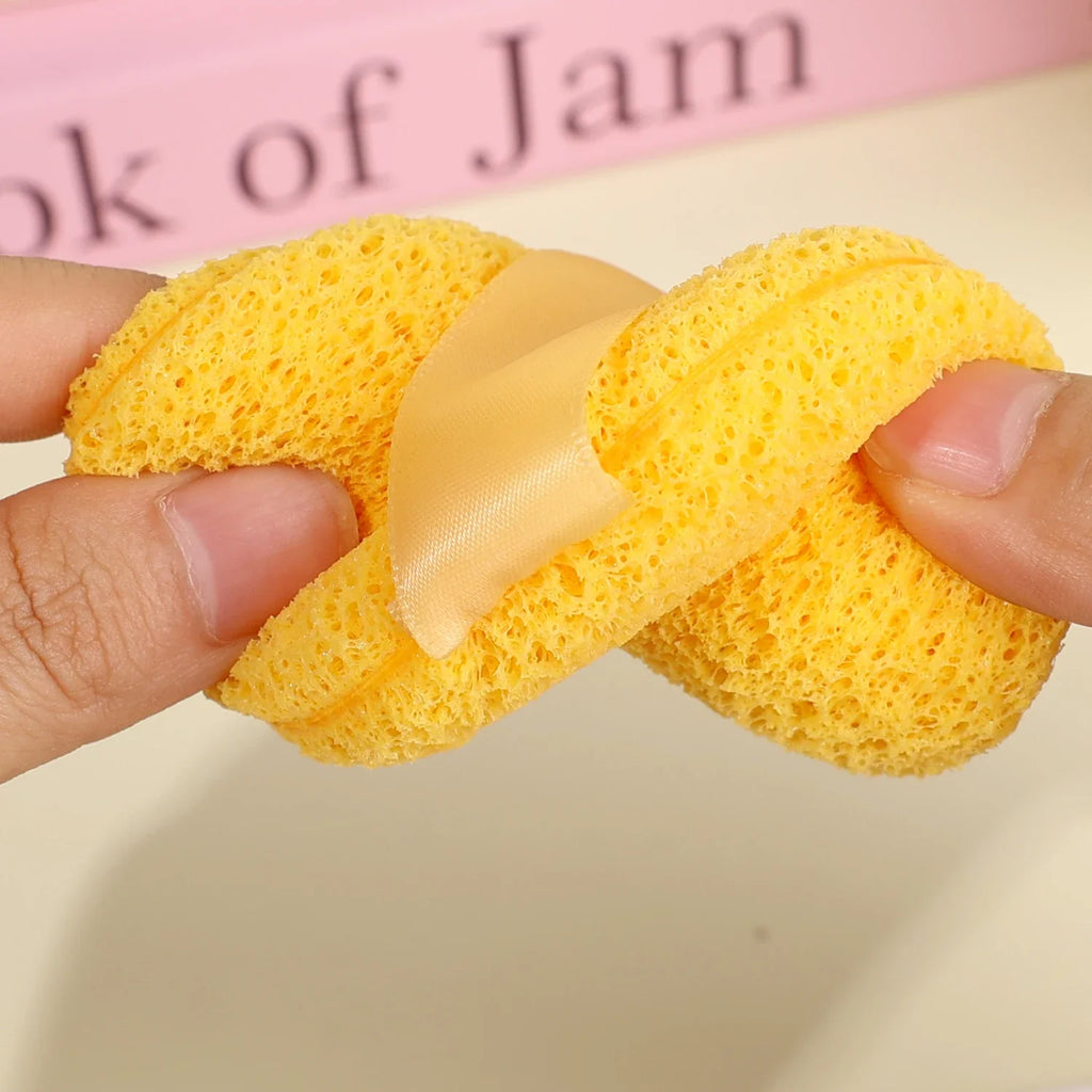 Exfoliating Face Cleansing Sponge | Honeycomb Mesh Foam Puff Face Cleansing Sponge QXL