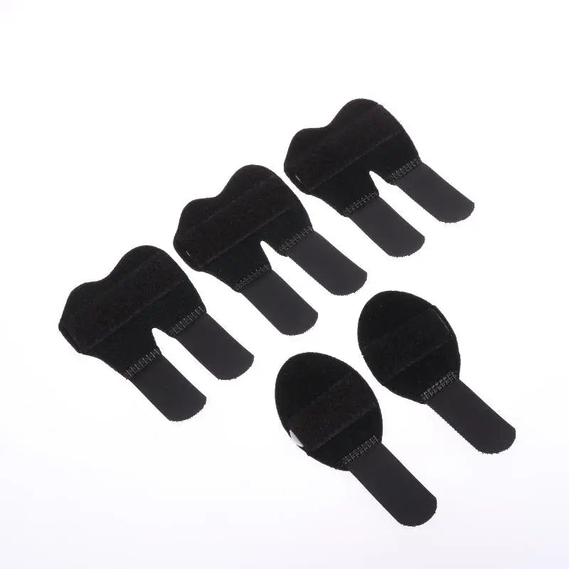 5-Piece Finger Splint Set | Adjustable Support Braces Finger Splint Set QXL Black