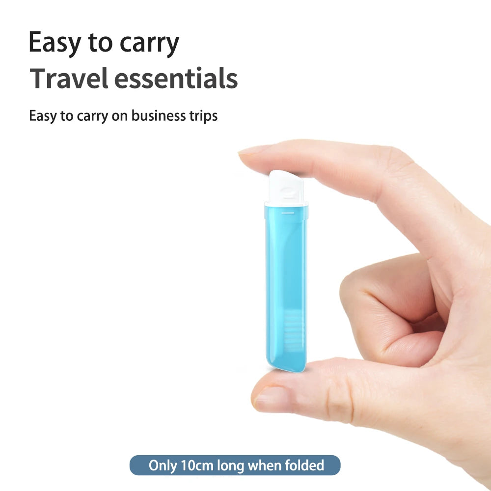 Foldable Travel Toothbrush | Portable Mini Adult Toothbrush Travel Toothbrush QXL