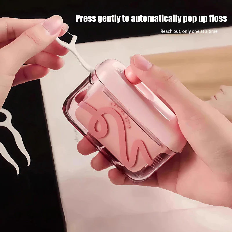 Mini Press-Type Dental Floss Dispenser Box | Portable Dental Floss Dispenser QXL